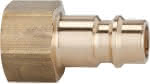 RIEGLER Nippel für,Kupplungen NW7,2-7,8 G1/8,Innengewinde Messing
