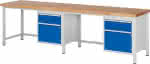 RAU. Werkbank 8152-A1,höhenverstellbar,Buche-massiv 40mm