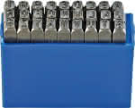 Schlagbuchstaben-Satz,A - Z / 2 mm / 27-tlg.