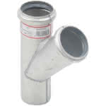 Edelst. Abflussrohr Abzweige 45 + 87,5 Grad
