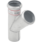 Edelst. Abflussrohr Abzweige 45 + 87,5 Grad