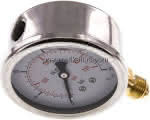 Glyzerin-Manometer RF 63 / 0-10 bar / 1/4" Abgang unten / radial