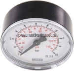 Manometer RF 63 / 0-10 bar / Abgang hinten