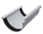 PVC Verbindungs- / Dehnungsstück halbrund grau