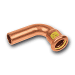 Kupfer Press-Bogen 90 Grad Gas I/A