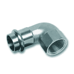 Edelstahl Press-Winkel 90 Grad mit IG