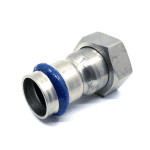 Edelst. Press-Halbe Verschraubung 1.4404 V-Kontur Flachdichtend