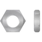 Edelst. 6-kt-Mutter DIN439 niedrige Form / A2