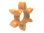 KTR Zahnkranz ROTEX / T-PUR / 92 Shore A (orange)