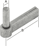 Anschweißkloben Eisen bl.