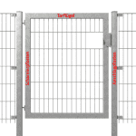 Hadra Torpfosten (Scharnier) / feuerverzinkt