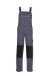 Canvas 320 Latzhose grau/schwarz