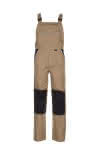 Canvas 320 Latzhose khaki/schwarz