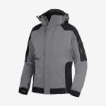 FHB Softshelljacke WALTER / grau-schwarz