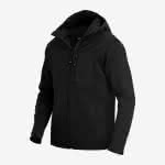 FHB MAXIMILIAN Hybrid-Softshell-Jacke / schwarz