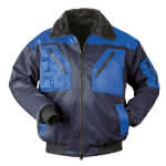 Pilotjacke Norway mit Webpelz / marine-royal abges.