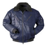 Pilotjacke Norway mit Webpelz / marine
