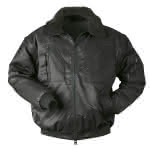 Pilotjacke Norway mit Webpelz / schwarz