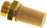 Schalldämpfer Sinterbronze, Messinggewinde