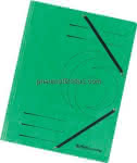 HERLITZ Eckspannermappe grün,,mit 3 Einschlagklappen