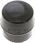SIMPLEX-Schlageinsatz, Gummi,,schwarz, Ø 60 mm