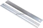 30 cm Stahllineal mit,Korkrücken und Aufhängeloch, b