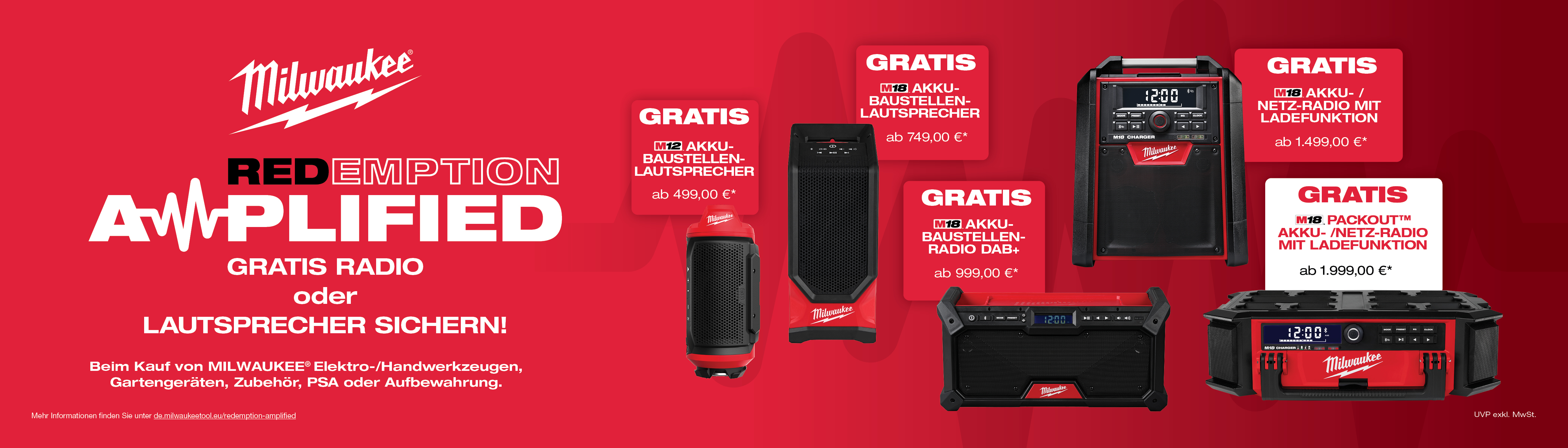 Milwaukee Prämienaktion